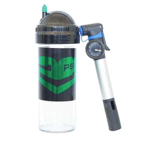 TUBOPLUS 29PSI X3e mit Pumpe – Padel- und Tennisballdrucker | Kapazität für 3 Bälle | Luftdichter Behälter | Inklusive Pumpe mit Manometer