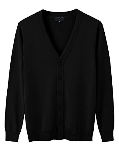 Match マッチ カーディガン メンズ ジャケット Vネック セーター コットン ニット シンプル 無地 綿 長袖 ボタン 春秋冬 ビジネス トップス カジュアル 大きいサイズ #Z1522 の商品画像 1