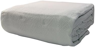 LCM Home Fashions Luxury Cotton Thermal Blanket, Full/Queen, Ivory
