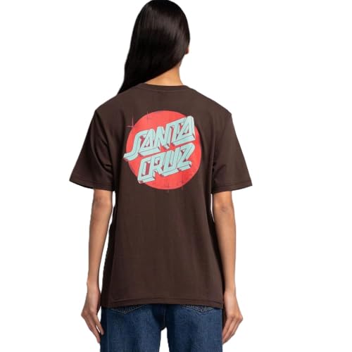 T-shirt Santa Cruz marron en coton à manches courtes pour femme