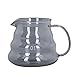 Caffettiera, squisita fattura galvanizzata mano grigia caffettiera decorazione alta vetro borosilicato resistente al calore per il negozio(#1)