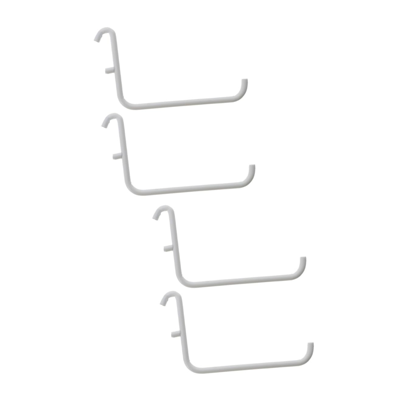 SOESFOUFU 2sets Workbench Pegboard Hooks Display Shelves Retail Item Holders Supermarket Shelf Hooks Iron Material Space Saver 2pcs*2