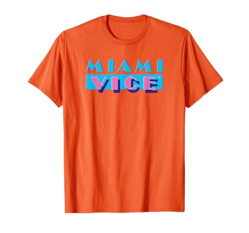 Miami Vice Logo T-Shirt, Men, Orange, X-Large