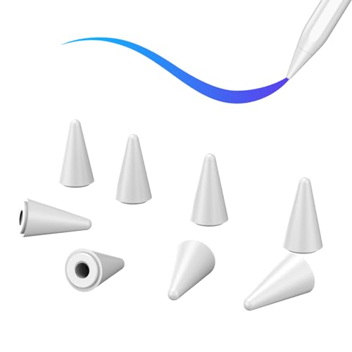 Image of 8 Pack Apple Pencil Tips, Replacement Tips Only Compatible with Our KARFUN Pencil, iPencil Nib for iPad Pencil 2018-2023, iPad 10 /9 /8 /7 /6 Gen, iPad Pro 11 /12.9, iPad Air 5 /4 /3, iPad mini 6 /5 Gen