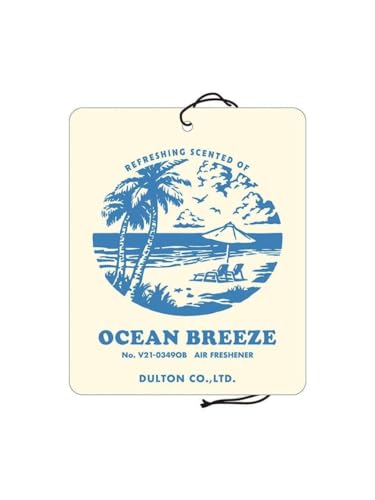 ダルトン(Dulton) 芳香剤 エアー フレッシュナー オーシャン ブリーズ 70×85mm FOR CAR LIFE 吊り下げ 車 ロッカー クローゼット AIR FRESHENER OCEAN BREEZE V21-0349OB
