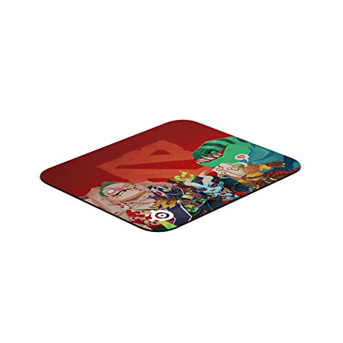 SteelSeries QcK Mini Dota 2 / TI - Alfombrilla de ratón para juegos - Superficie microtejida exclusiva - Optimizada para sensores de juegos - Tamaño S (250mm x 210mm x 2mm)