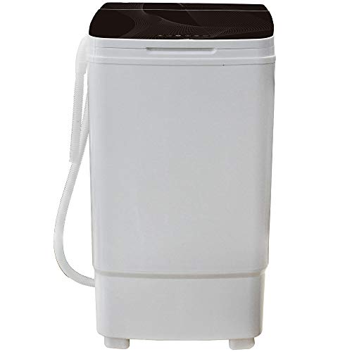 9 Kg Waschmaschine Glas mit Pumpe und Schleuder Campingwaschmaschine Mini Waschmaschine Toplader 400watt weiß schwarz