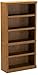 Five Shelf Bookcase in Abbey Oak Finish
