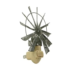   Treasure-Gurus-Rustic-Metal-Windmill-Nightlight-Plug-in-Wall-Lamp-Safety-Night-Light-Farmhouse-Decor
