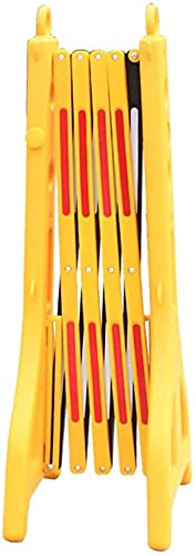 Barrière de circulation rétractable plastique pliable pour bloquer les accès interdits