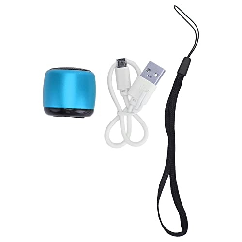 Image of Sanpyl Mini Bluetooth Speaker, Portable Speakers with HD Sound Heavy Subwoofer, USB Rechargeable Small Tiny Speaker for Outdoor Indoor (Blue)