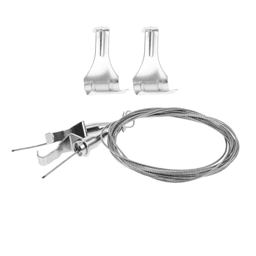 LALAFINA 2sets Picture Hanging Wire Rope Heavy Duty Adjustable Photo Frame Hanging Hardware for Picture Frame Wire Scenario Use in