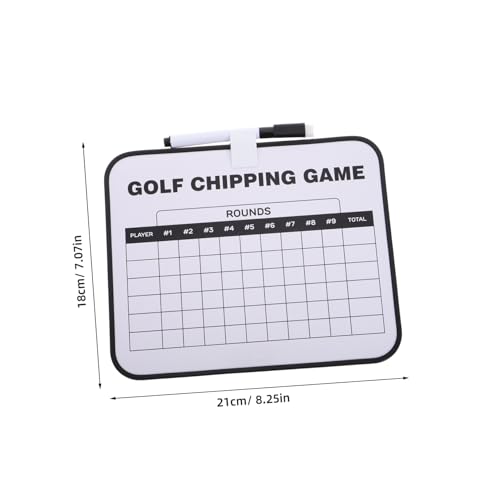 BESPORTBLE Golf Scorebord Golf Accessoires Golfkaart Scorekaart Houder Coaches Klembord Golf Training Golf Scorekaart Bord Uitwisbare Golf Score Kaarthouders Coaching Klembord Plastic - Afbeelding 3