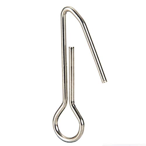 Pinos de pesca de pesca, 100 peças de pinos de conexão de pesca de aço inoxidável giratório macio ac