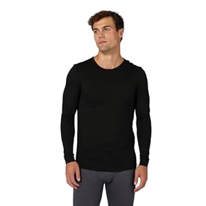 32 Degrees Heat Men’s Lightweight Baselayer Crew Top – Thermal Long Sleeve Shirt for Cold Weather