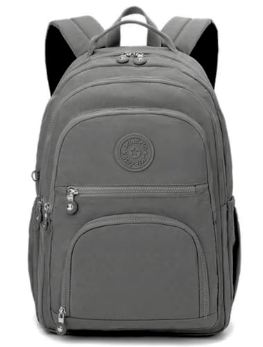 Mochila Feminina Masculina Tactel Notebook Escolar Resistente Grande Costas Juvenil Escola Preta (Cinza 2)