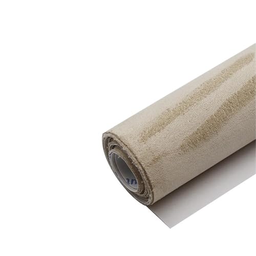 Tissus ciel de toit voiture beige rouleau suédine adhésive pour décoration porte auto