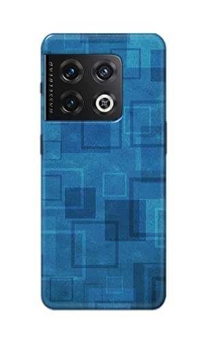 Image of Printed Hard Back Cover Case for OnePlus 10 Pro 5G Back Cover (Plain Azure Blue) -702