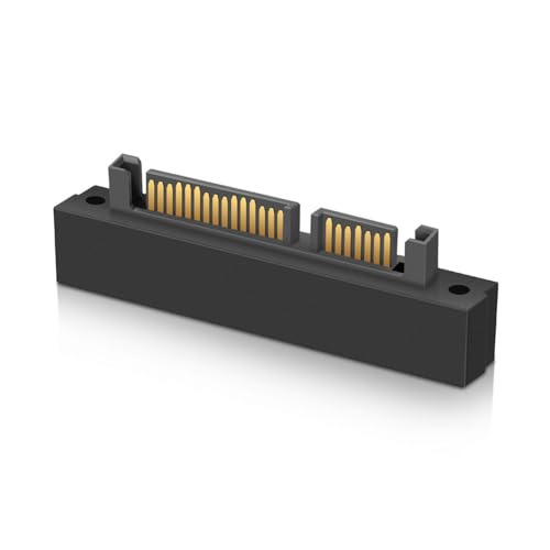 Adaptador SAS SFF-8482 22 Pin a SATA 7+15 Pin 90 Grados miniatura 5