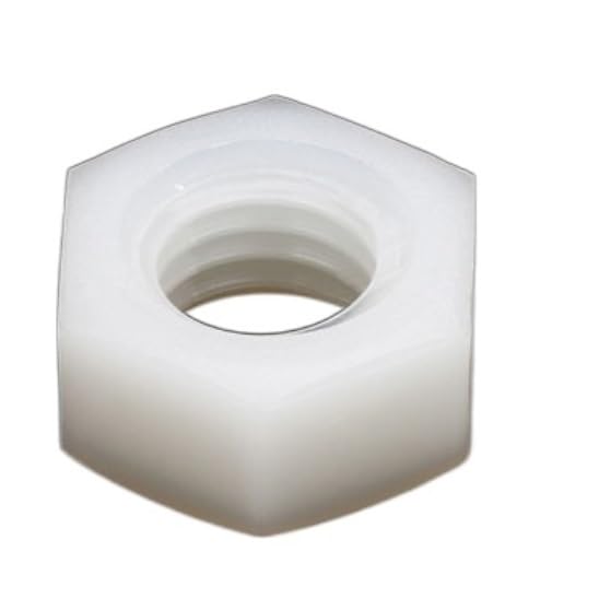 Sujetadores de plástico a prueba de vibraciones 5/20/50 piezas M2 - M20 Tuerca hexagonal de nailon blanco Tuerca hexagonal de plástico(50pcs,M18)