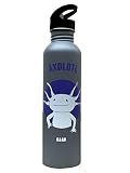 KA-AB Botella de Acero Inoxidable para Agua diseño Axolotl Capacidad 1lt Libre...