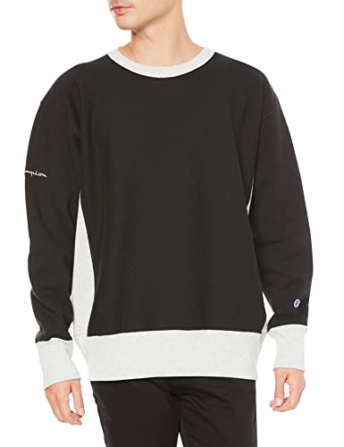 [チャンピオン] トレーナー 長袖 丸首 11.5oz リバースウィーブクルーネックスウェットシャツ C3-W014 メンズ ブラック L