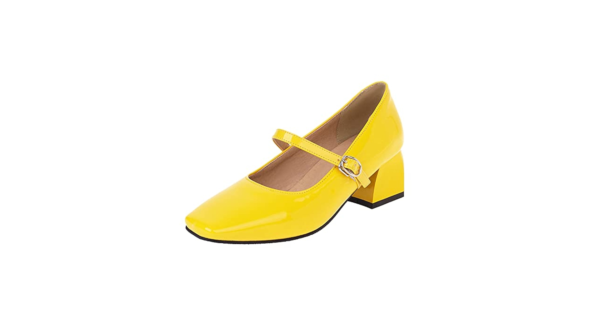 Amazon.com | Elbslutt Women's Square Toe Chunky Mary Janes