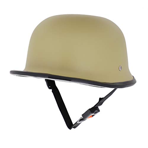 Image of Sage Square German Retro Style World War Inspire Half Helmet (DesertStorm Matte) (Small) (Non-Motorized)