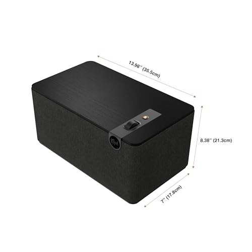 Klipsch The Three Plus Premium Bluetooth Speaker System, Turntable Ready with Phono/RCA Inputs, Bluetooth 5.3 with Up to 40 ft. of Distance, Matte Black - Image 5