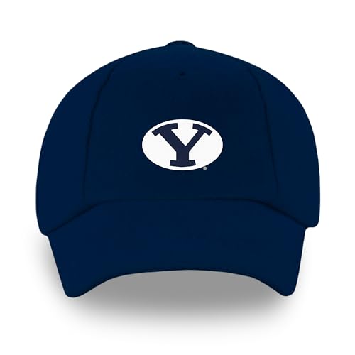 Creative Knitwear BYU Cougars Brigham Young Newborn Unisex Baseball Cap Navy Solid Embroidered Logo - Size 0-6 Months