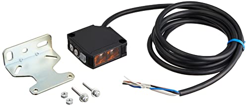 Omron E3JK-DR11-C 2M Photoelectric Sensor (with Bracket), Diffuse-Reflective, Sensing Distance 2.5m, Red LED, Relay Output SPDT