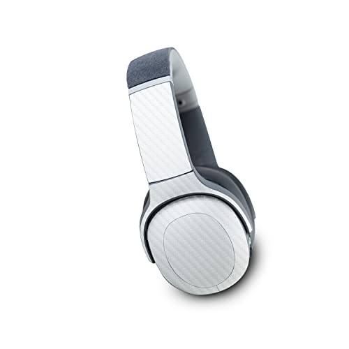 Image of MightySkins Carbon Fiber Skin Compatible with Skullcandy Crusher Evo Wireless - Solid White | Protective, Durable Textured Carbon Fiber Finish | Easy to Apply | Made in The USA