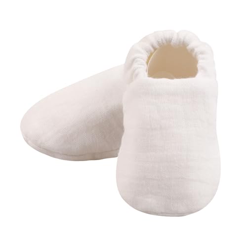 Ruarby Baby First - Botines de algodón para caminar, cálidos y suaves, zapatos cómodos para recién nacidos, zapatos de suelo de color sólido, botines de cuidado suave, D03, Talla única