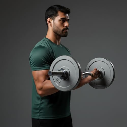 Image of Round Neck Moisture Absorbing Performance Half Sleeve Slim Fit T-Shirt for Men | Quick Dry Technology | Light Weight & Breathable Fabric | Ideal for Indoor & Outdoor Physical Activity