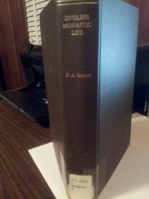 English Monastic Life 0804612196 Book Cover