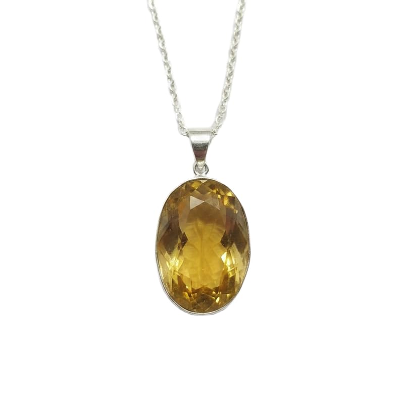 Pendentif en quartz jaune naturel pour sublimer un décolleté sans effort