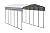 Arrow Carports Galvanized Steel Carport, Compact Car Metal Carport Kit, 10' x 24' x 9', Eggshell