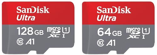 SanDisk Combo Ultra 128GB microSDXC UHS-I, 140MB/s R, Memory Card...