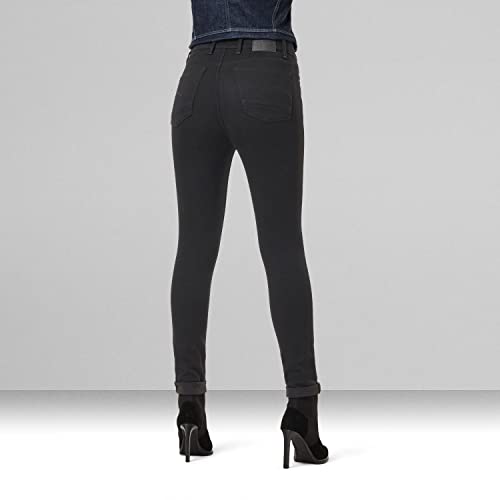 G-Star Raw Women's Kafey Ultra High Rise Skinny Fit Jeans, Pitch Black, 30W x 32L2