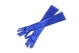 GRÖSSE / FARBE: Diese eleganten weißen Alabaster-Handschuhe im Audrey-Stil sind in zwei Größen erhältlich. Bitte beachten Sie die Beschreibung zur Messung