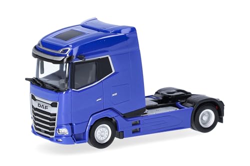Herpa Modello Camion Daf Xg Trattore 2 Assi, Blu Ultramarino, Miniatura In Scala 1:87, Pezzo Da Collezione, Made In Germany, Plastica