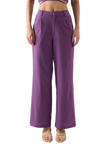 Image of The Souled Store Women's High Rise Regular Fit Pants