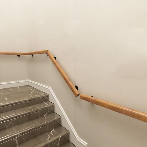 Rambarde d'escalier en bois massif de qualité premium pour intérieur