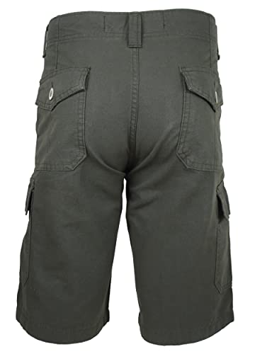 Kit 2 Bermudas cargo 100% algodão (48, Musgo e Areia)
