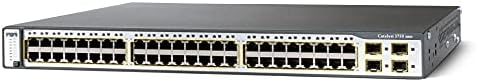 Cisco WS-C3750-48PS-S Catalyst 3750 48 10/100 PoE Switch (Renewed)