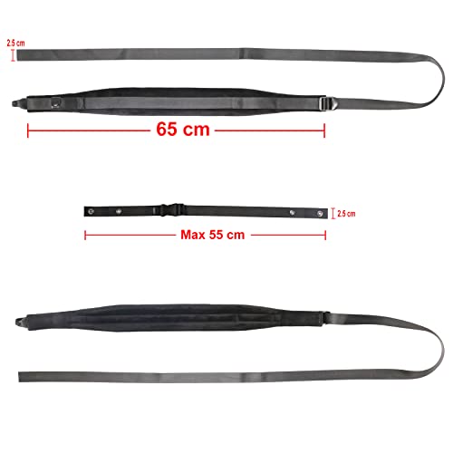 Rayzm Akkordeon Schultergurte/Akkordeongurt/Akkordeon Schulterriemen/Akkordeon Trageriemen, Verstellbare Schultergurte für Akkordeons, 6cm Breit * 1cm dicker weicher Samt für komfortables Spielen