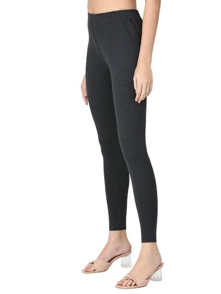 Image of Robinbosky Premium Stretchable Cotton Ankle Legging for Women | Suitable for Formal wear & Casual wear | High-End Elastic Makes The Leggings Squat Proof and Durable for Travel, Yoga, & Workout.