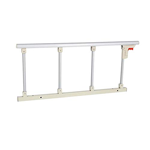 Barandilla de cama plegable con protector lateral anticaídas de metal 2