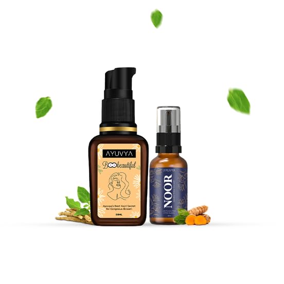 Ayuvya Beautiful bbf and Noor Elixir Combo l For Women l Beauty of skin and body l Accentuate your curves and Brighten your skin l 50ml + 15ml