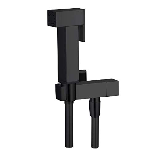  Kit Idroscopino Wc Doccetta Ottone Portatile Shut-Off Monogetto Azionamento a Leva